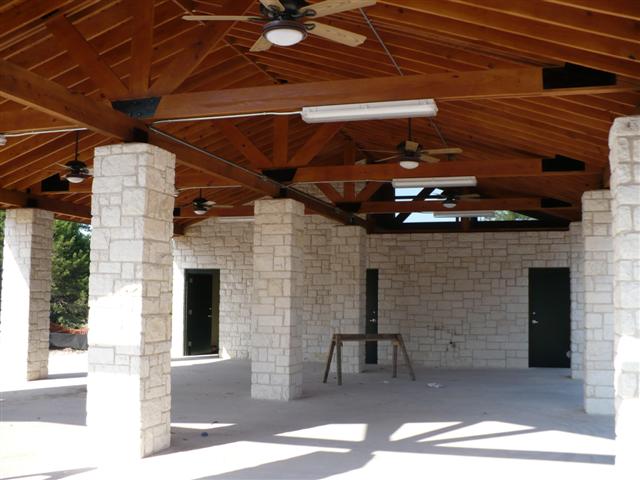 Sendero Pavilion under construction